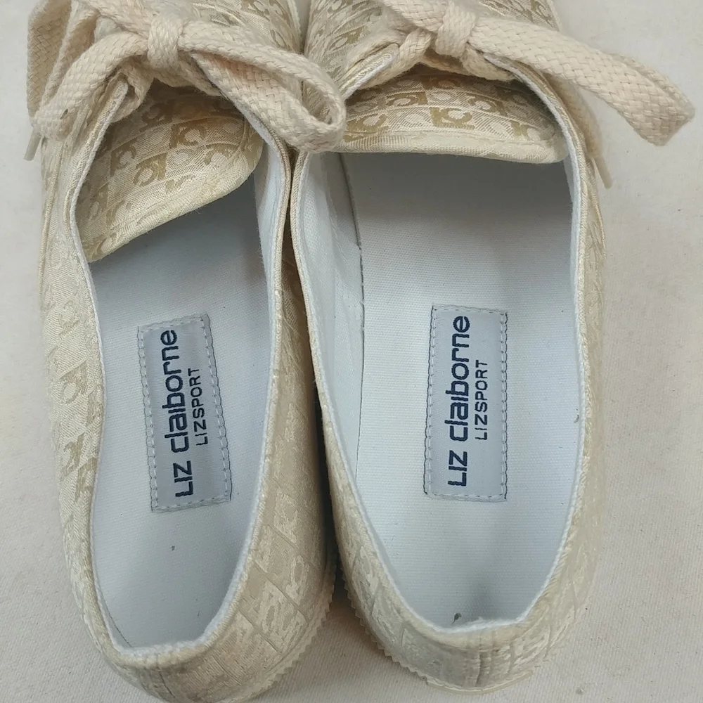 Liz Clairborne Lizsport Charter Cream Canvas sneak